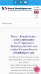 Mobile Screenshot of frenchbreathalyzer.com