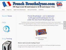 Tablet Screenshot of frenchbreathalyzer.com
